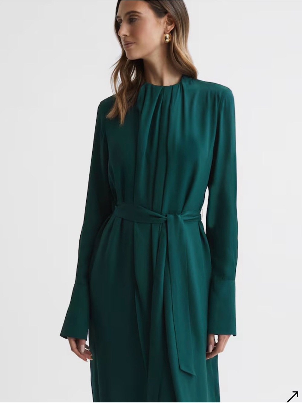 REISS “Phoenix” Pleated Flowy Dress
